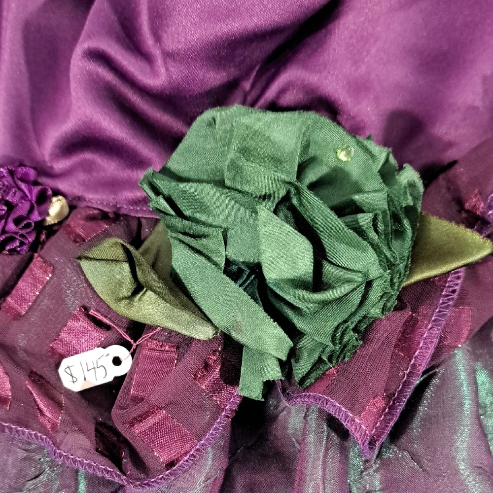 NWT Chic Purple and Green Dog Dress